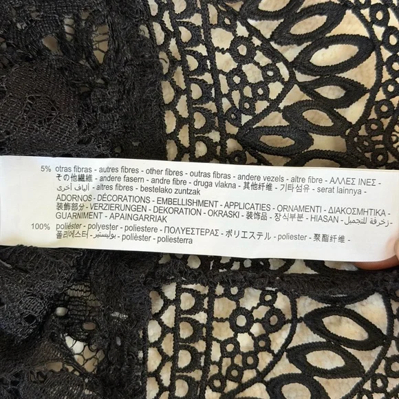 NWT Zara Black Lace Top - Picture 12 of 16